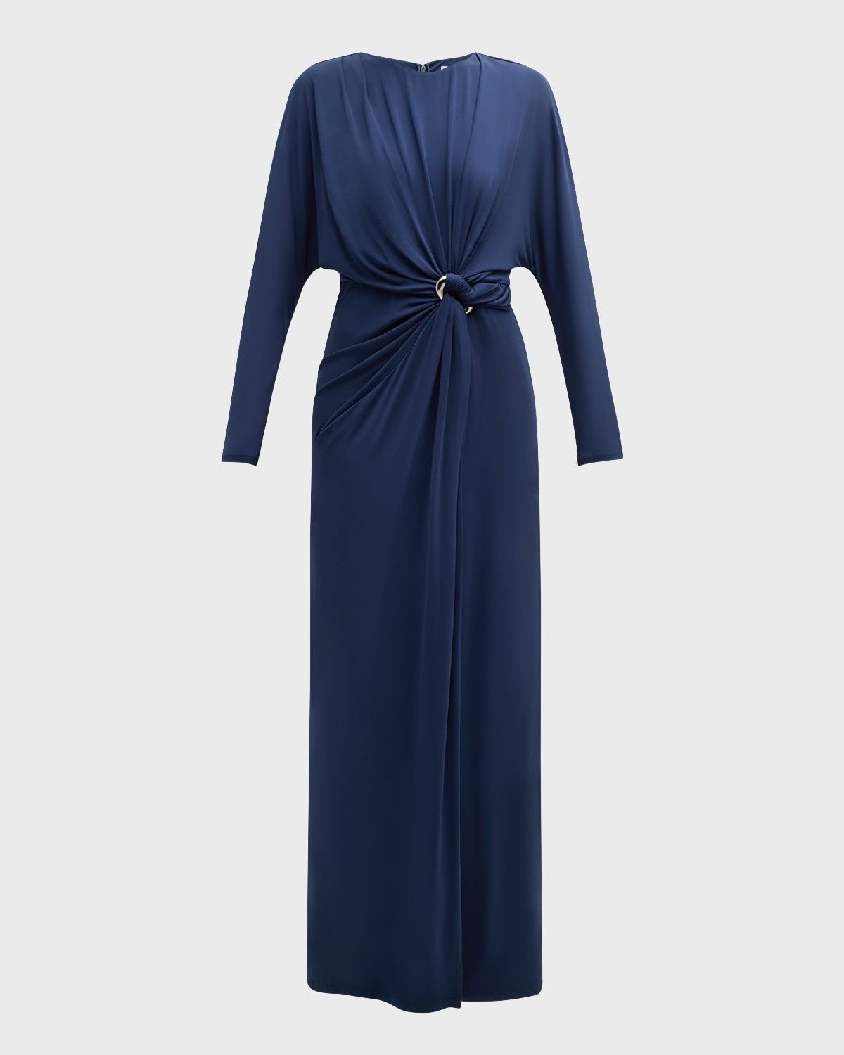 Maisie Draped Blouson Column Gown