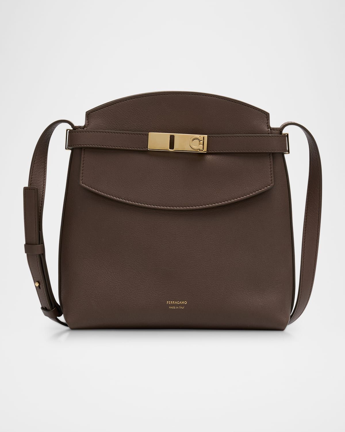 Hug Leather Messenger Crossbody Bag