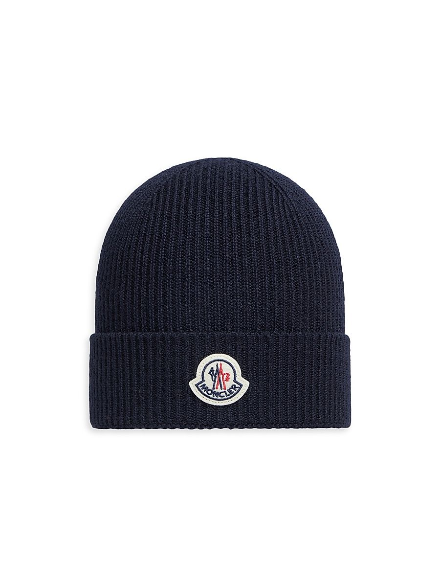 Men's Beanie Hat in Wool - Navy Blue