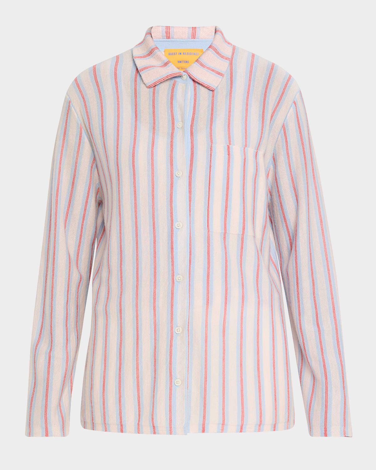 Fine Stripe Showtime Cashmere Shirt