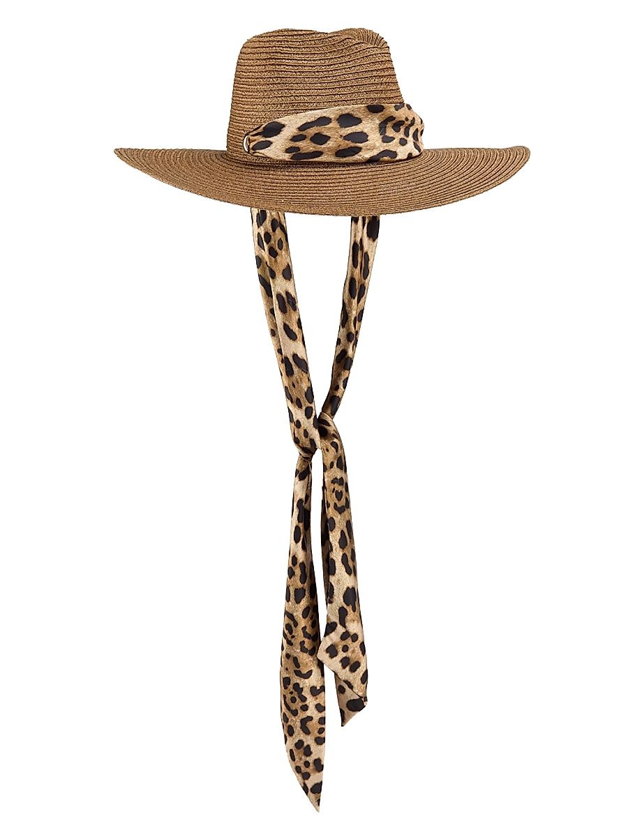 Women's Cruise Cassidy Satin Scarf Sun Hat - Chocolate