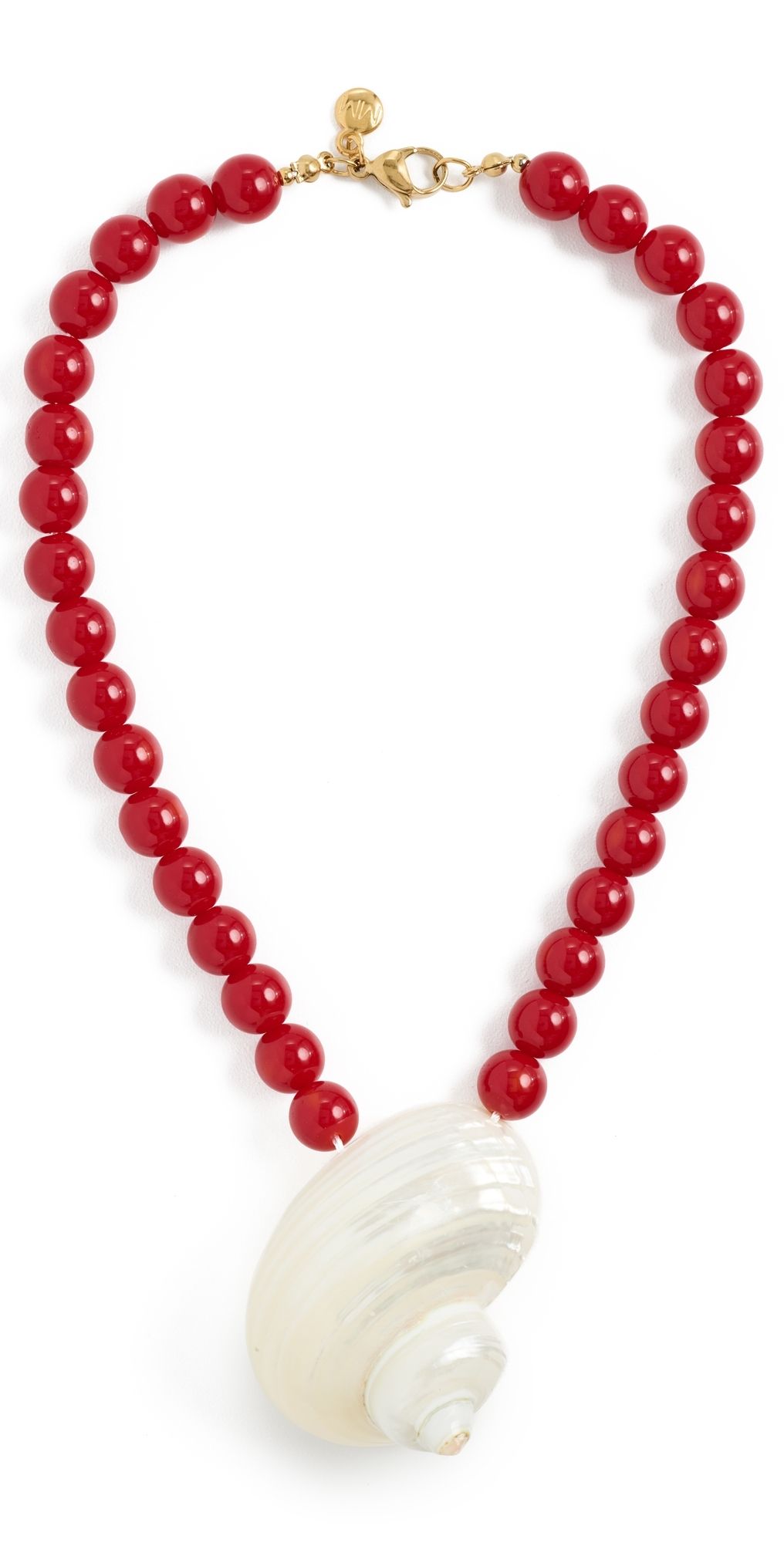 MAYAMAR Cherry Shell Necklace Cherry One Size