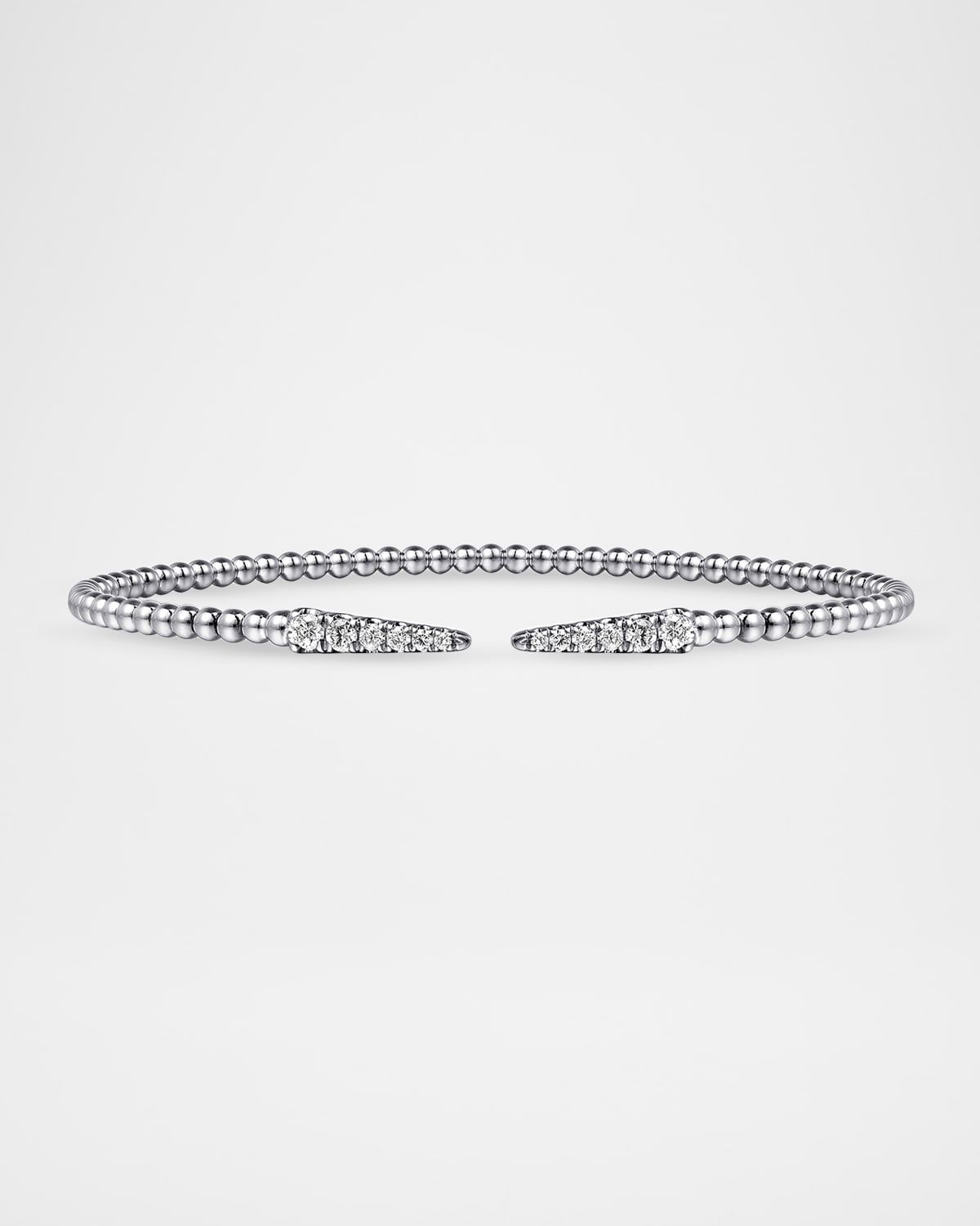14K Gold Bujukan Diamond Spikes Split Bangle