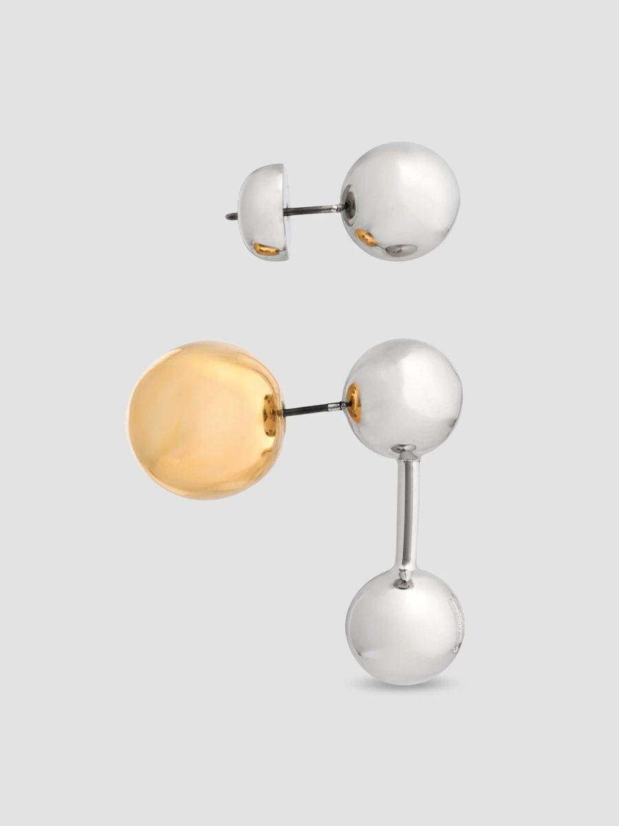Rabanne Women's Punk Silvertone & Goldtone Earrings - Silver Gold