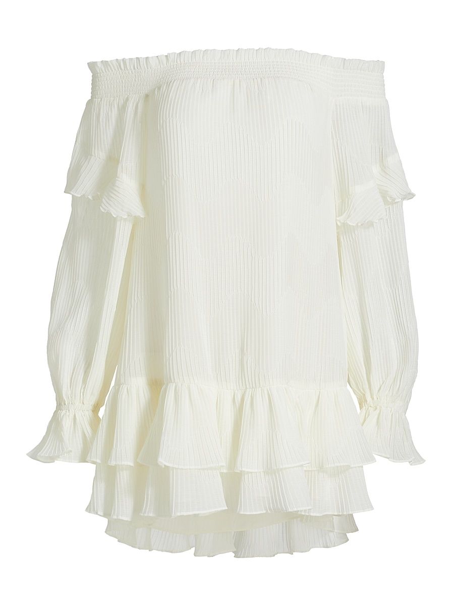 Women's Tori Off-The-Shoulder Dress - Ivory - Size Large