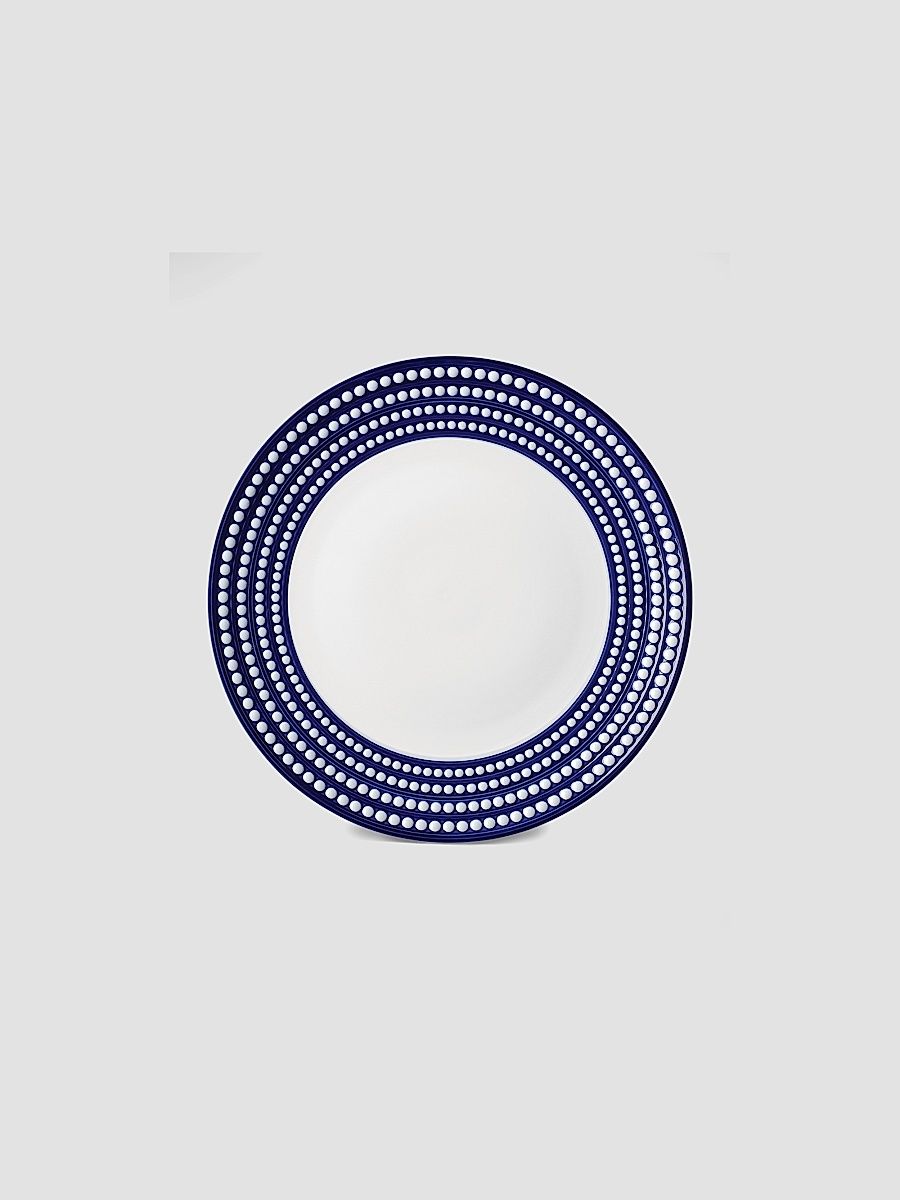 L'Objet Perlée Bleu Porcelain Charger