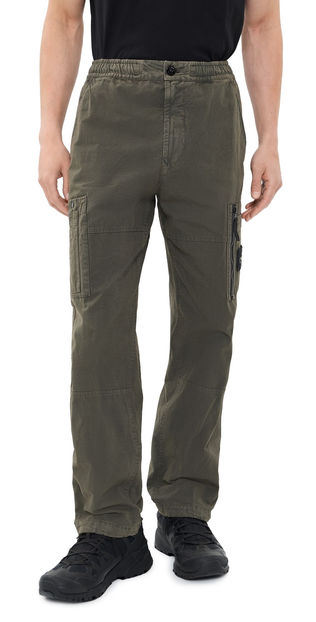 Stone Island Ripstop Cargo Pants Coal Grey 32