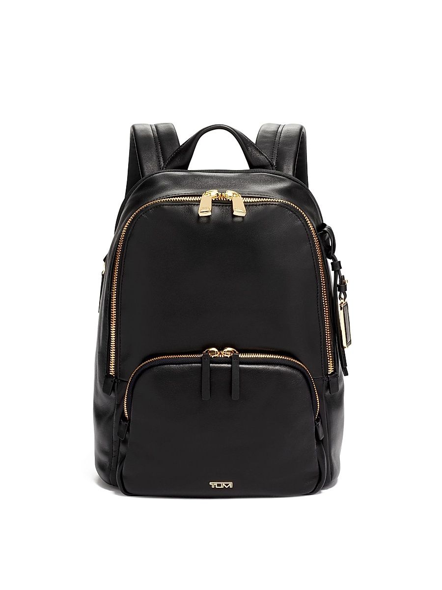 Men's Hannah Leather Backpack - Black