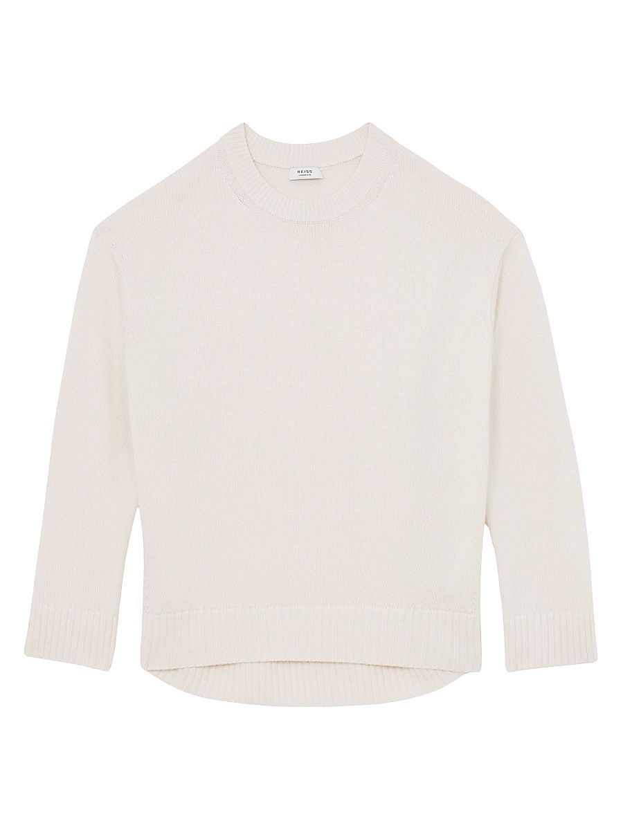 Women's Ella Wool-Cashmere Sweater - Cream - Size XL