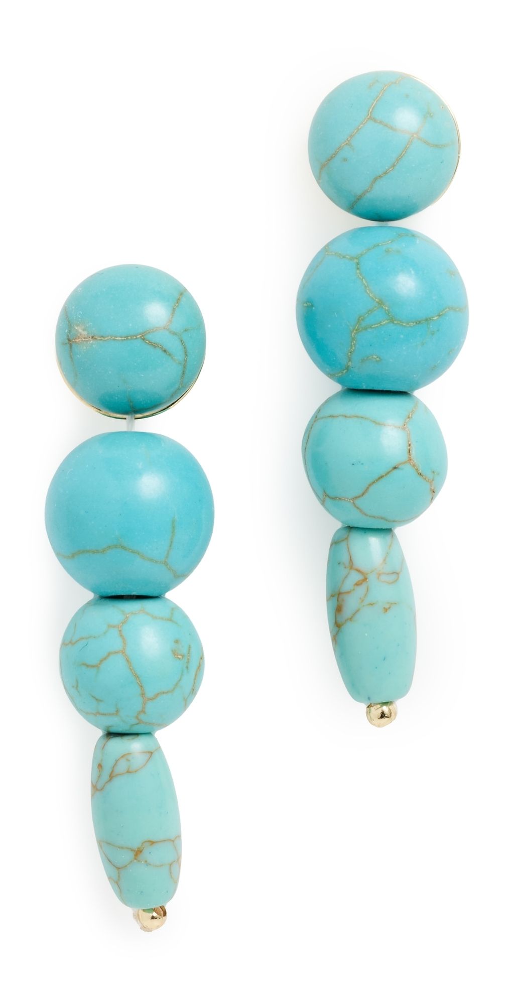 BaubleBar Fatima Drop Earrings Turquoise One Size