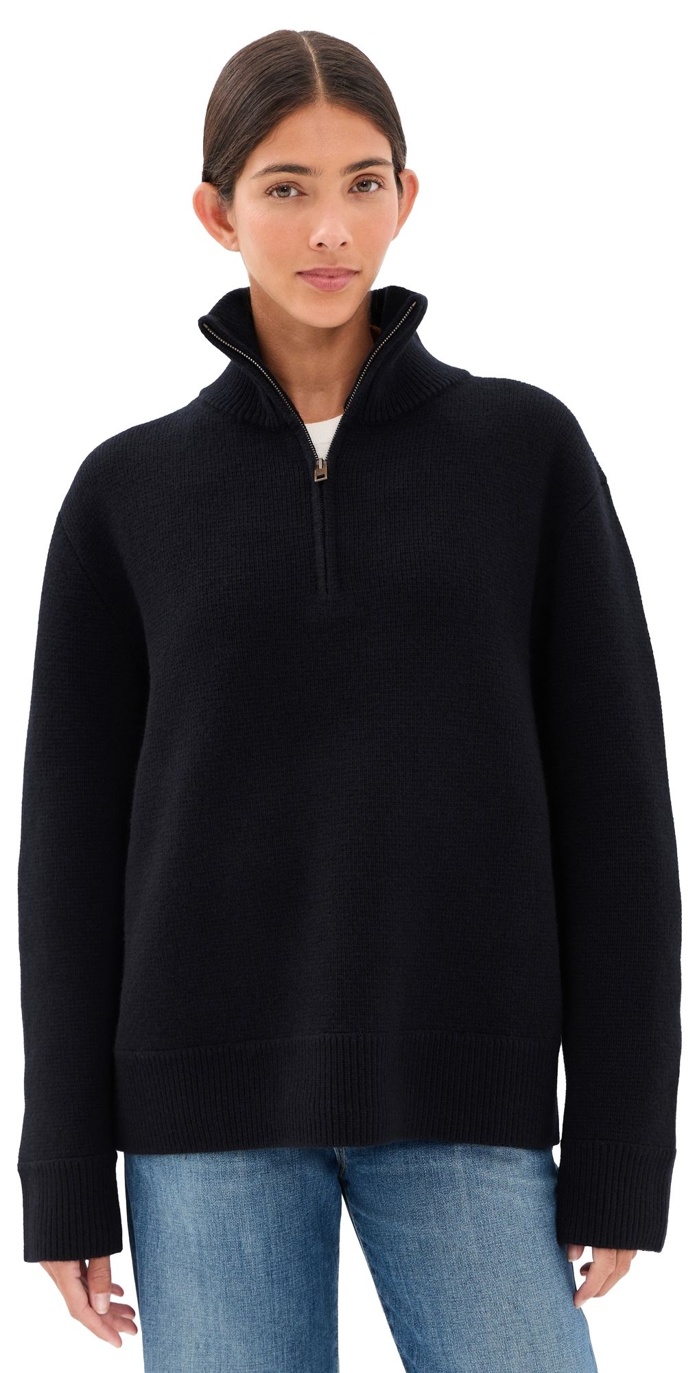 Nili Lotan Axel Sweater Dark Navy XL