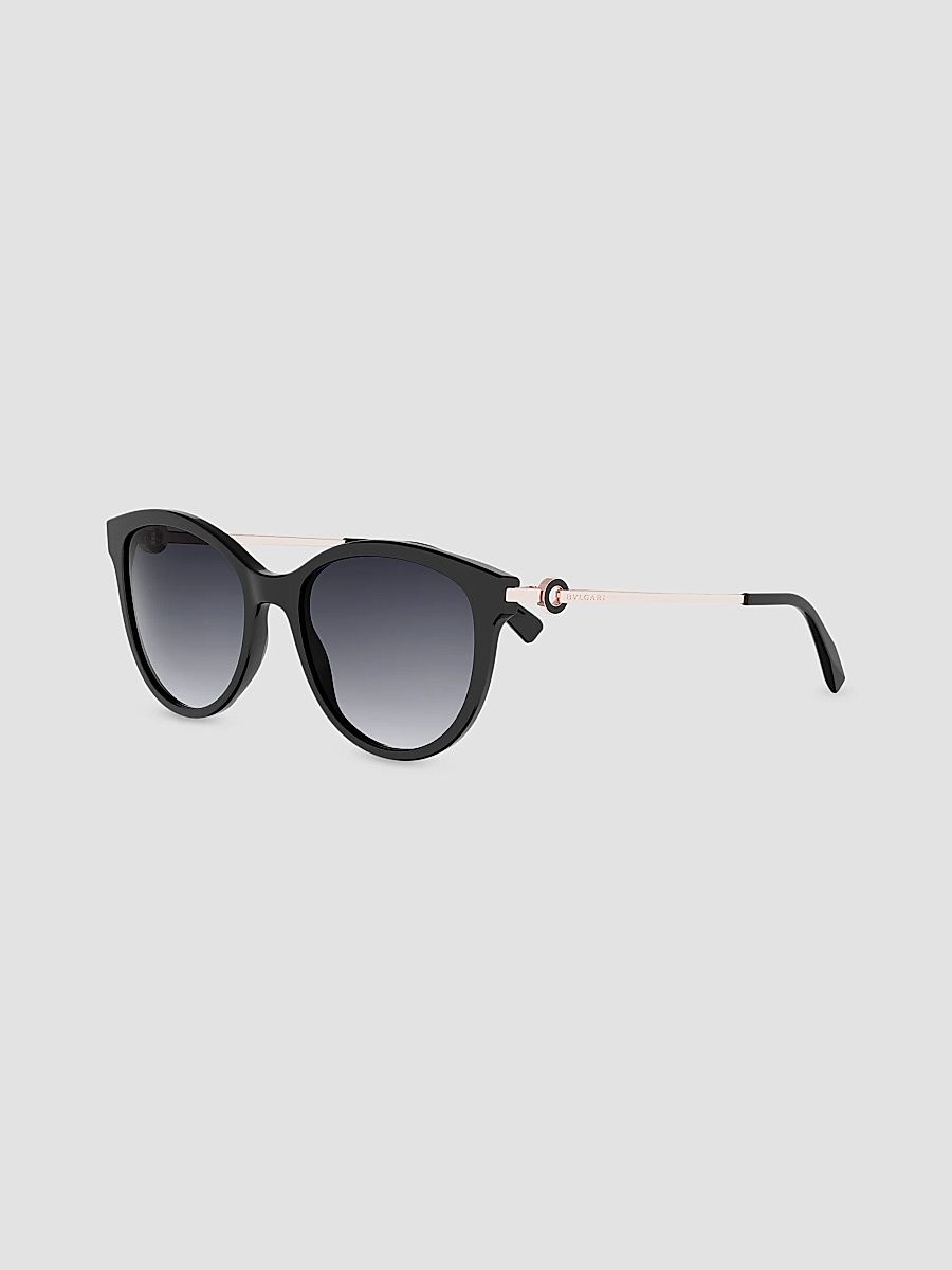 Women's 54MM Round Sunglasses - Black Grey