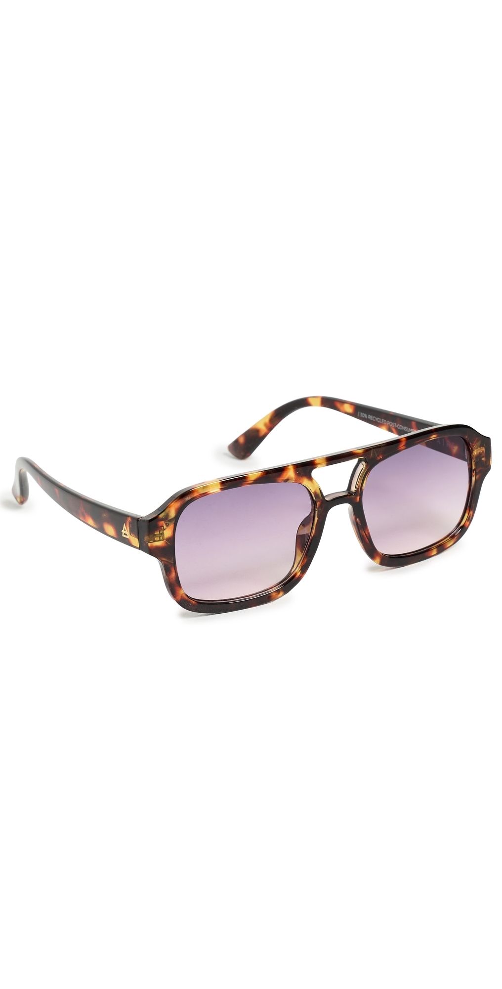 AIRE Aquarius Aviator Sunglasses Amber Tort One Size