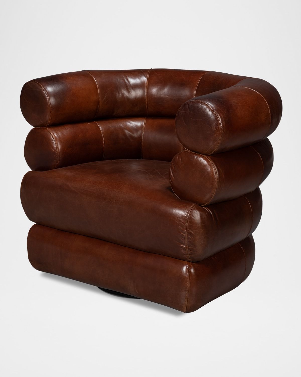 Rondo Leather Swivel Chair