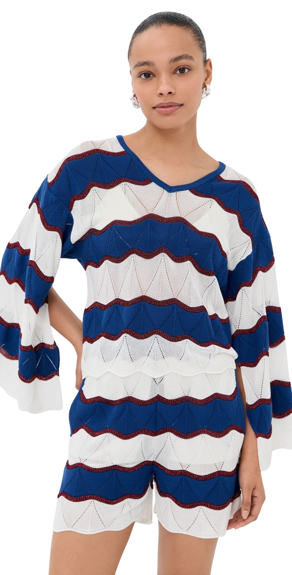 La DoubleJ Hang Ten Top Ecru L