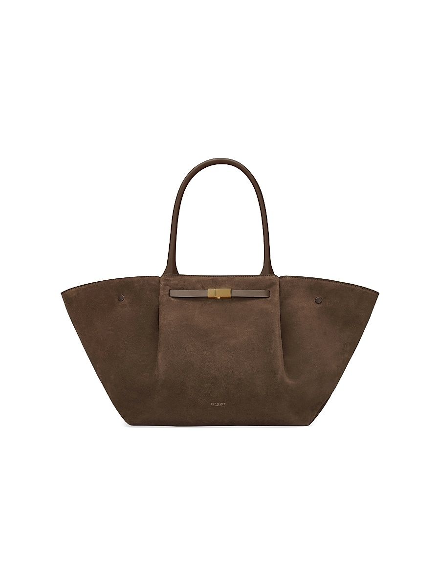 Women's Midi New York Suede Tote Bag - Mocha