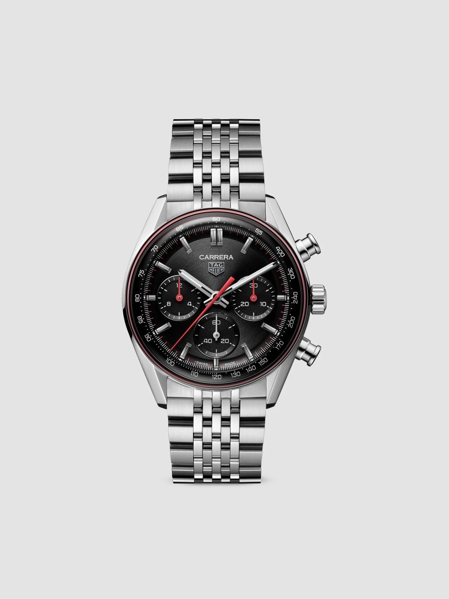 TAG Heuer Women's Carrera Stainless Steel Chronograph Watch/41MM - Black