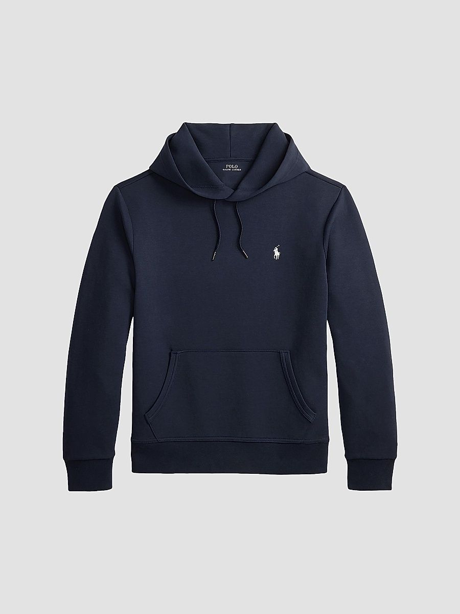 Polo Ralph Lauren Men's Double-Knit Drawstring Hoodie - Aviator Navy - Size XL
