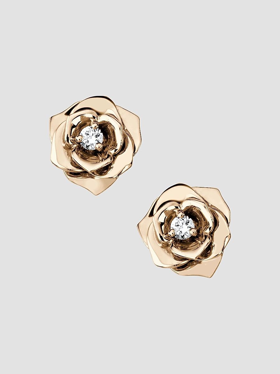 Piaget Women's Rose Diamond & 18K Rose Gold Stud Earrings - Rose Gold
