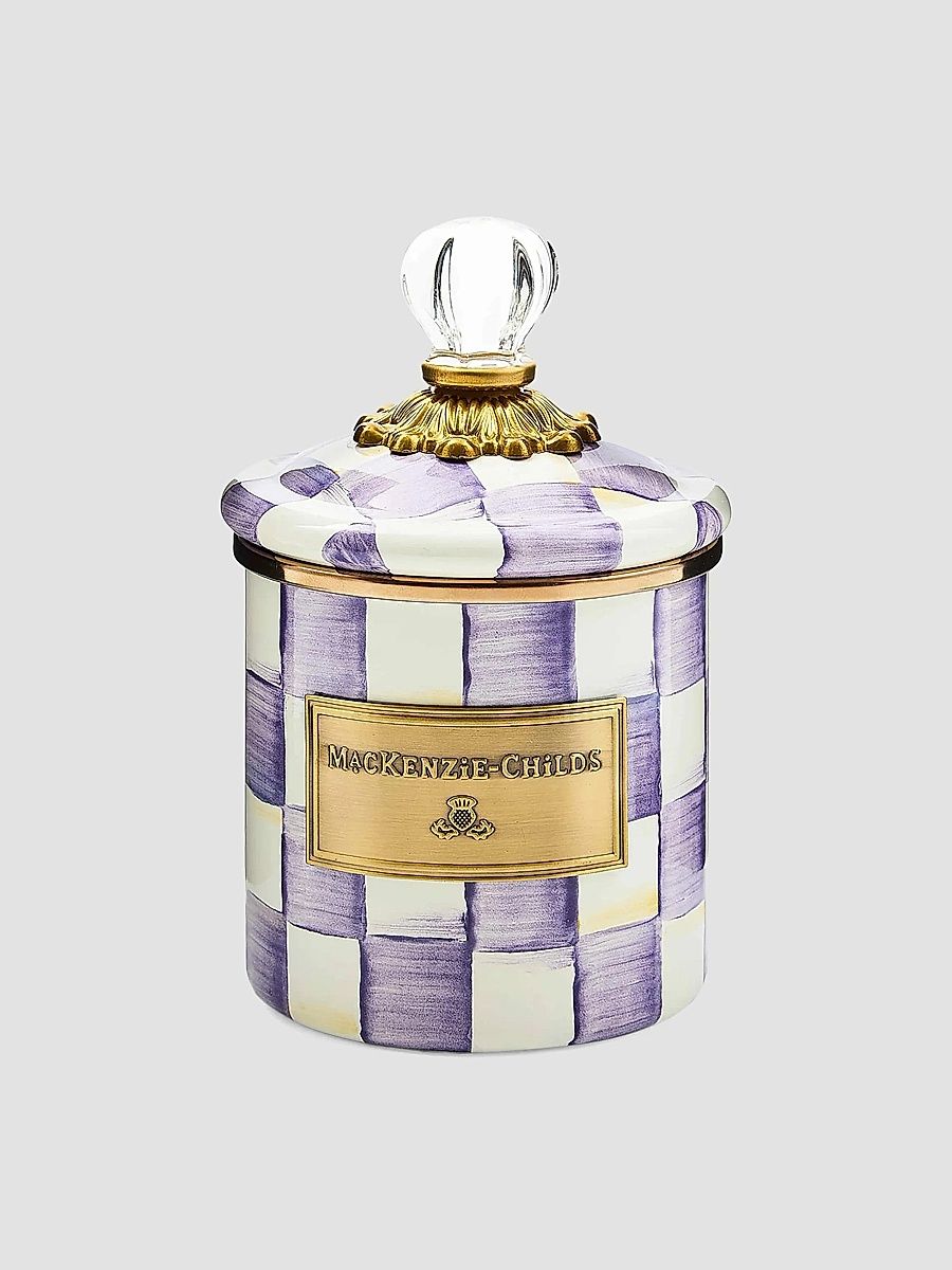 Violet Check Demi Canister