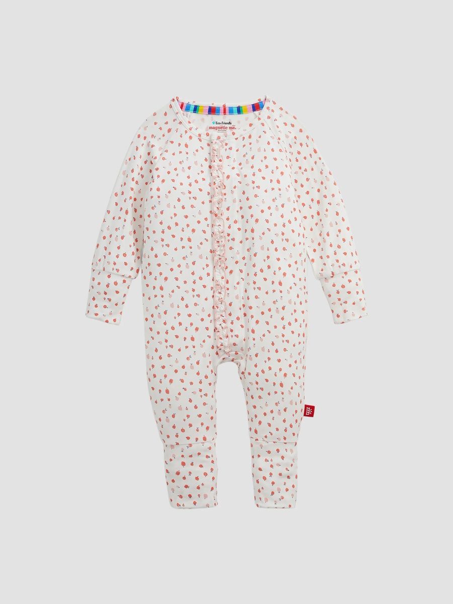 Unisex Baby's Apple Blossom Convertible Coverall - Multi - Size Newborn