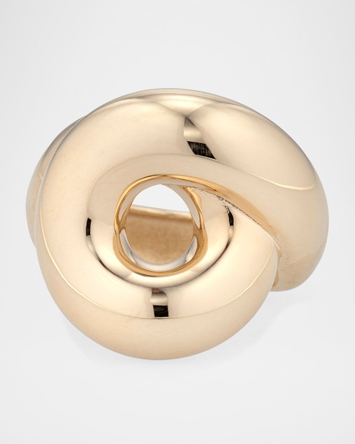 9K Yellow Gold Tarallo Statement Ring