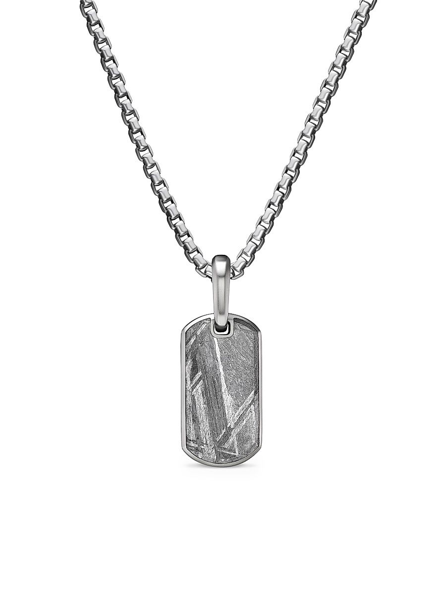 Men's Chevron Tag in Sterling Silver - Pietersite