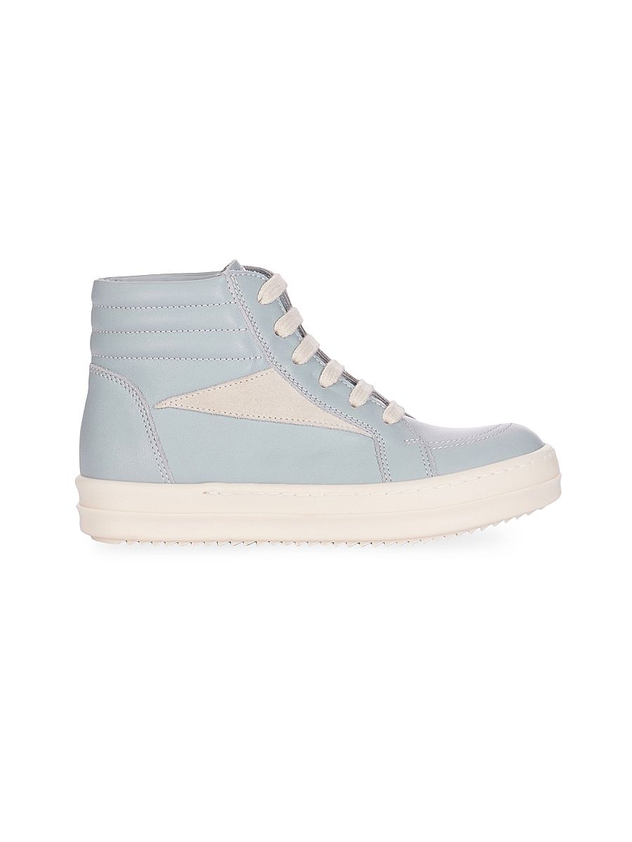 Little Boy's & Boy's Vintage Leather High-Top Sneakers - Pale Blue - Size 2.5 (Child)