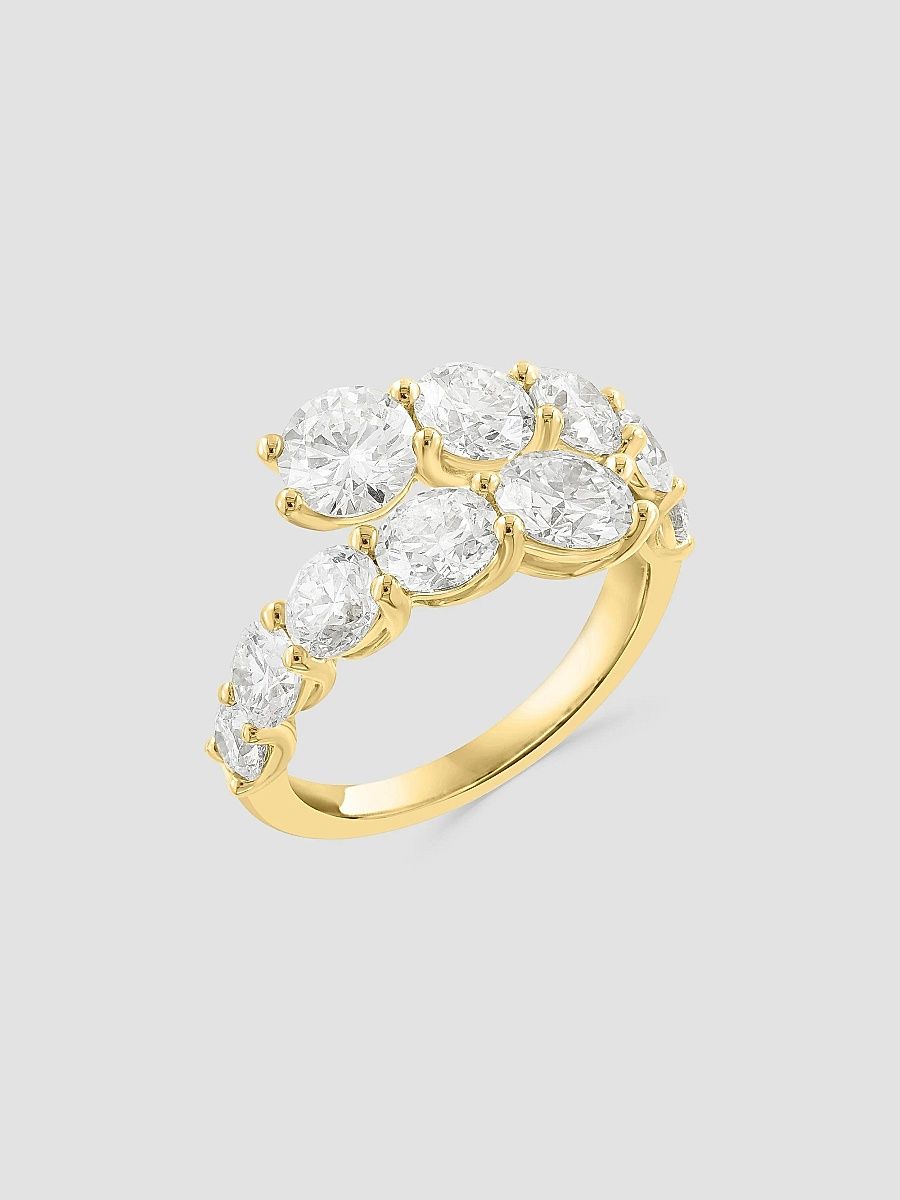 Saks Fifth Avenue Collection Women's 14K Gold & 4.12 TCW Lab-Grown Diamond Ring - Yellow Gold - Size 6.5