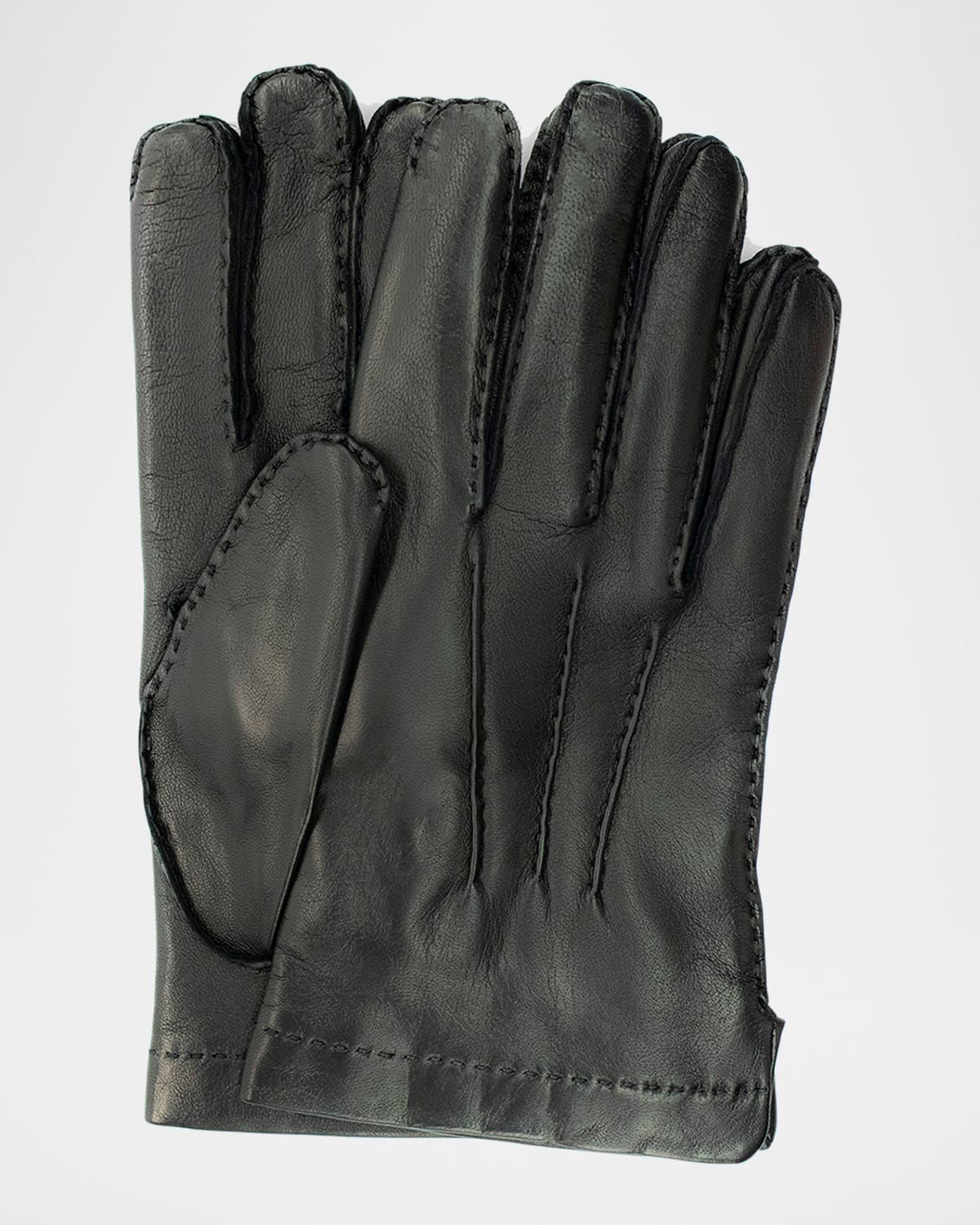 Men & apos;s Cashmere-Lined Handsewn Leather Gloves