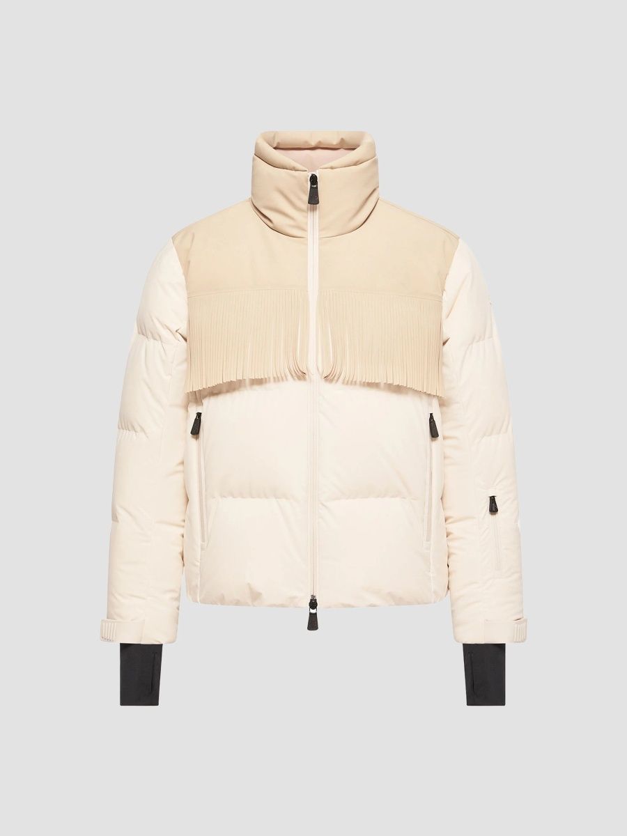 Moncler Women's Bessin Ski Jacket - Light Beige - Size Large