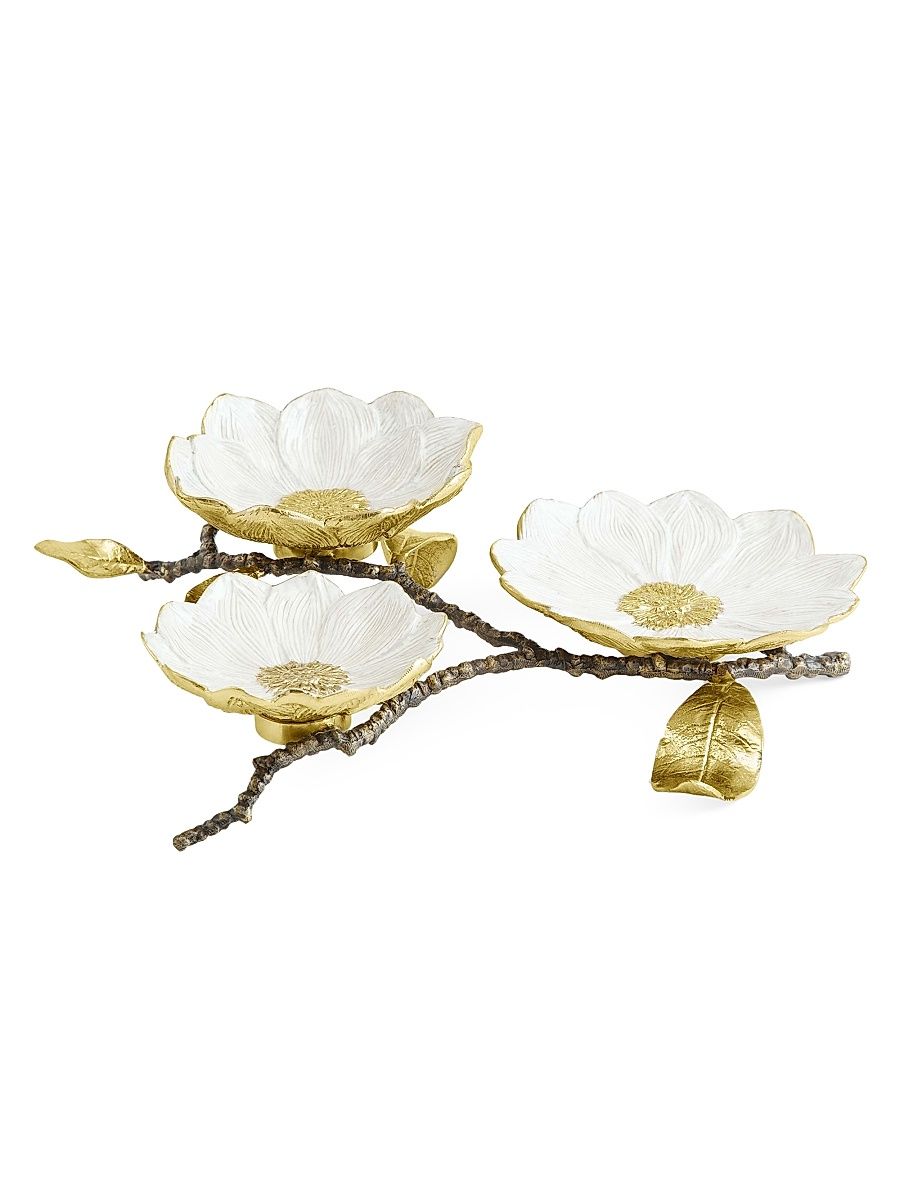 Vintage Bloom Triple Dish