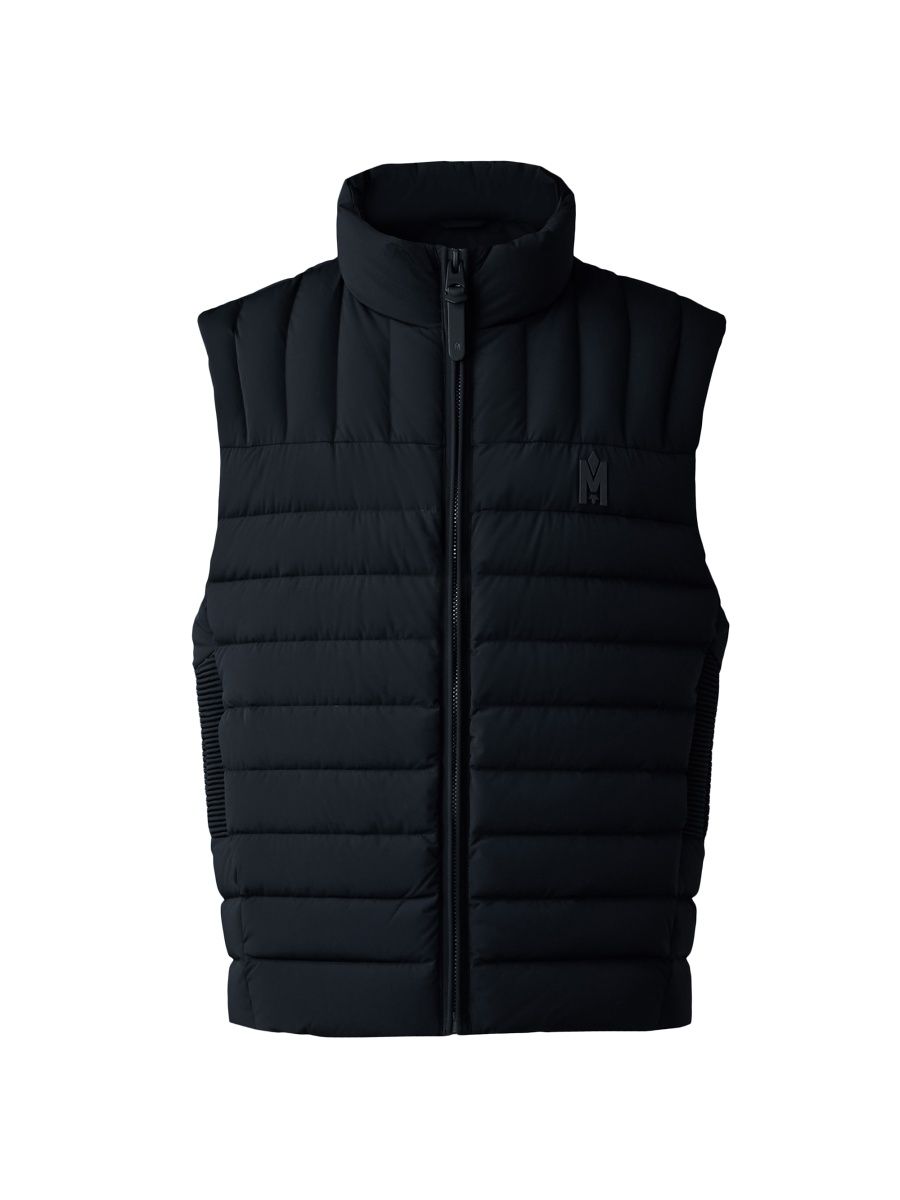 Mackage Men's Titus Quilted Down Vest - Black - Size 46