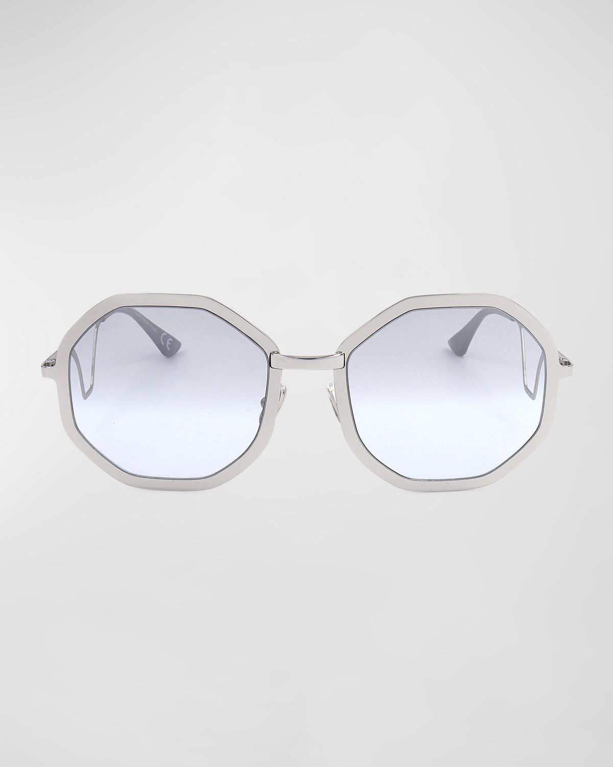 Geometric Metal Round Sunglasses