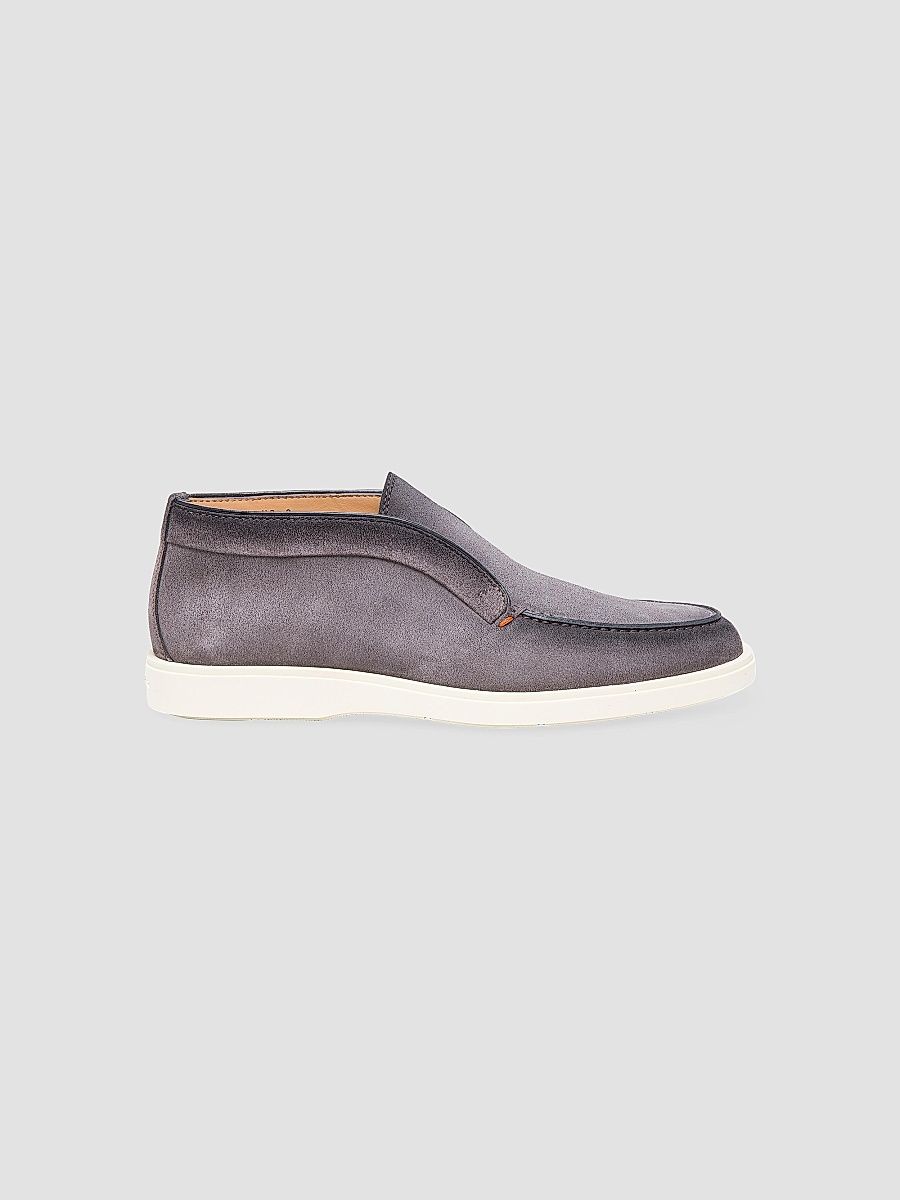 Men's Detroit Suede Loafers - Grey - Size 12