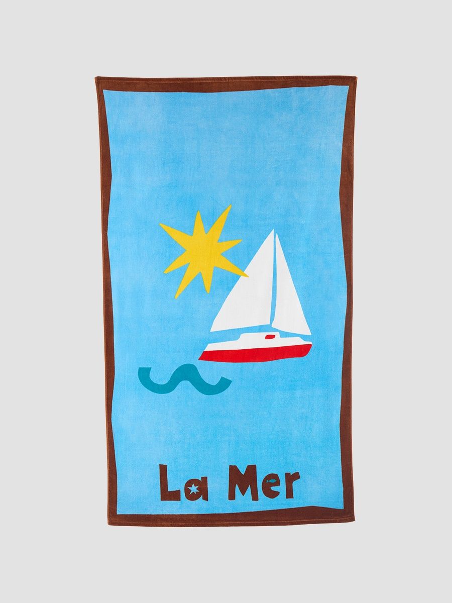 Jonathan Adler Playa La Mer Beach Towel - Blue