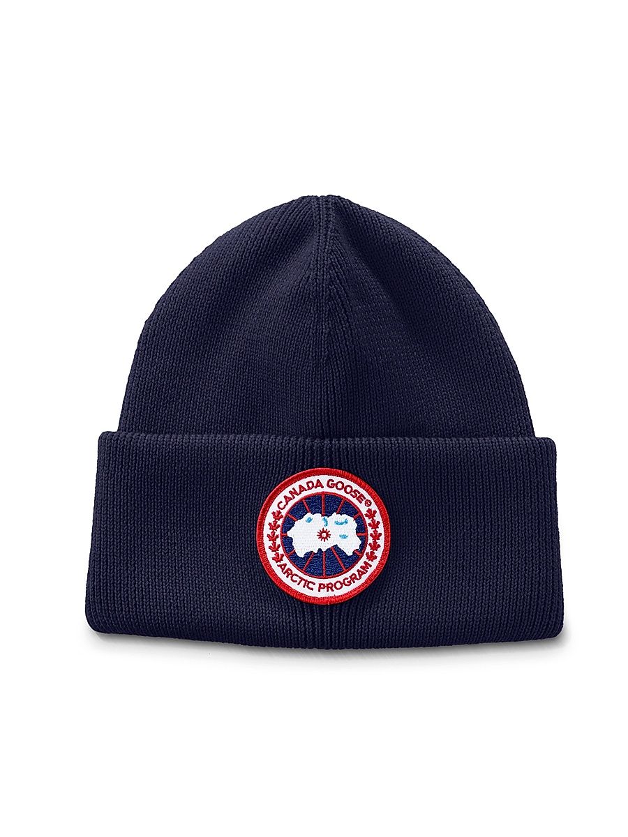 Men's Arctic Disc Wool Beanie - Navy