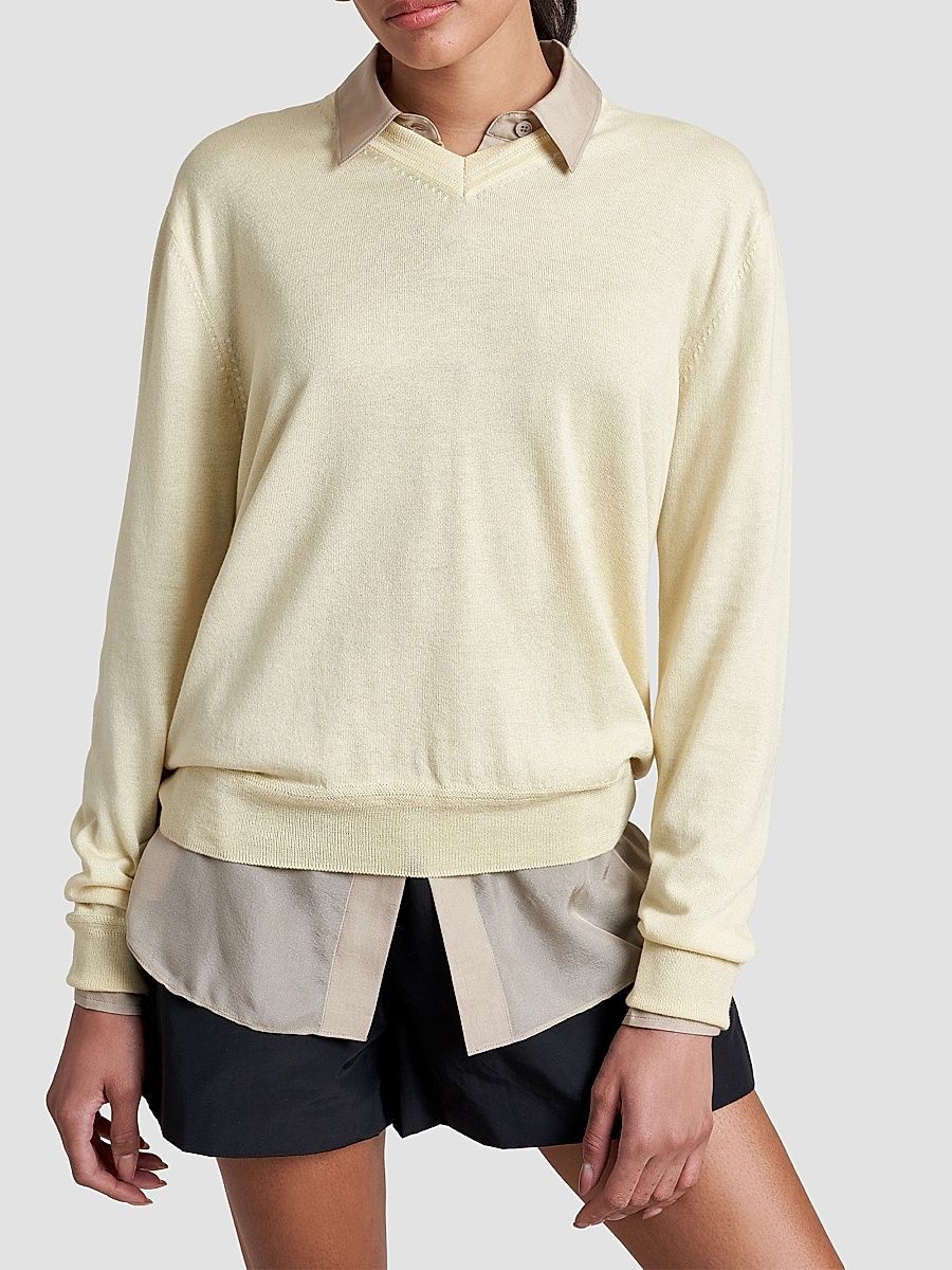 Women's Ben V-Neck Sweater - Aqua - Size XL