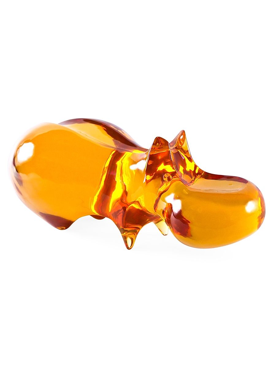 Hippo Lucite Sculpture