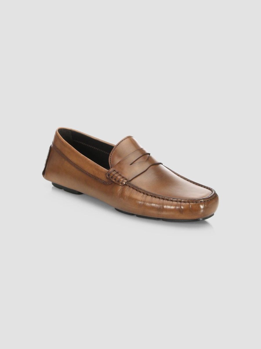 To Boot New York Men's Palo Alto Penney Leather Drivers - Tan - Size 13