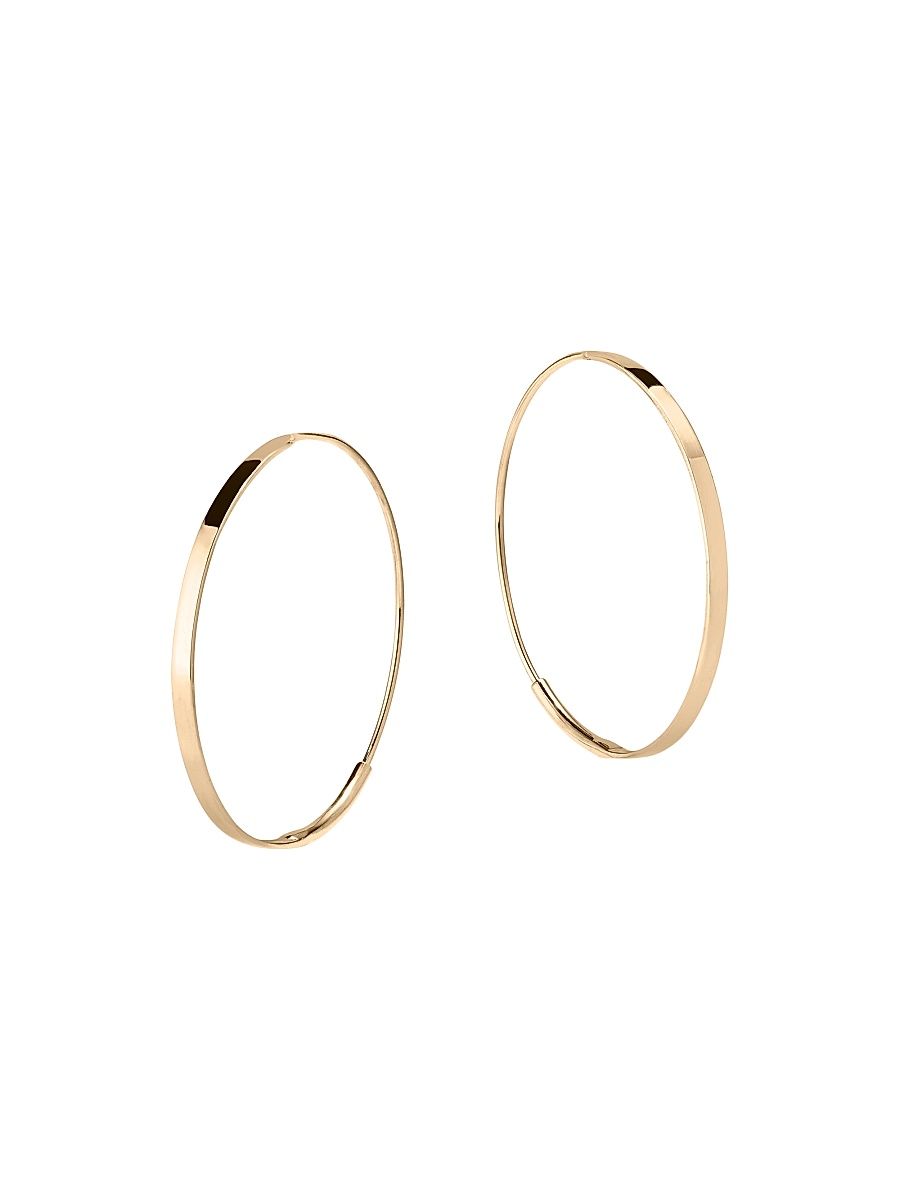 Women's 14K Yellow Gold Hoop Earrings - Gold