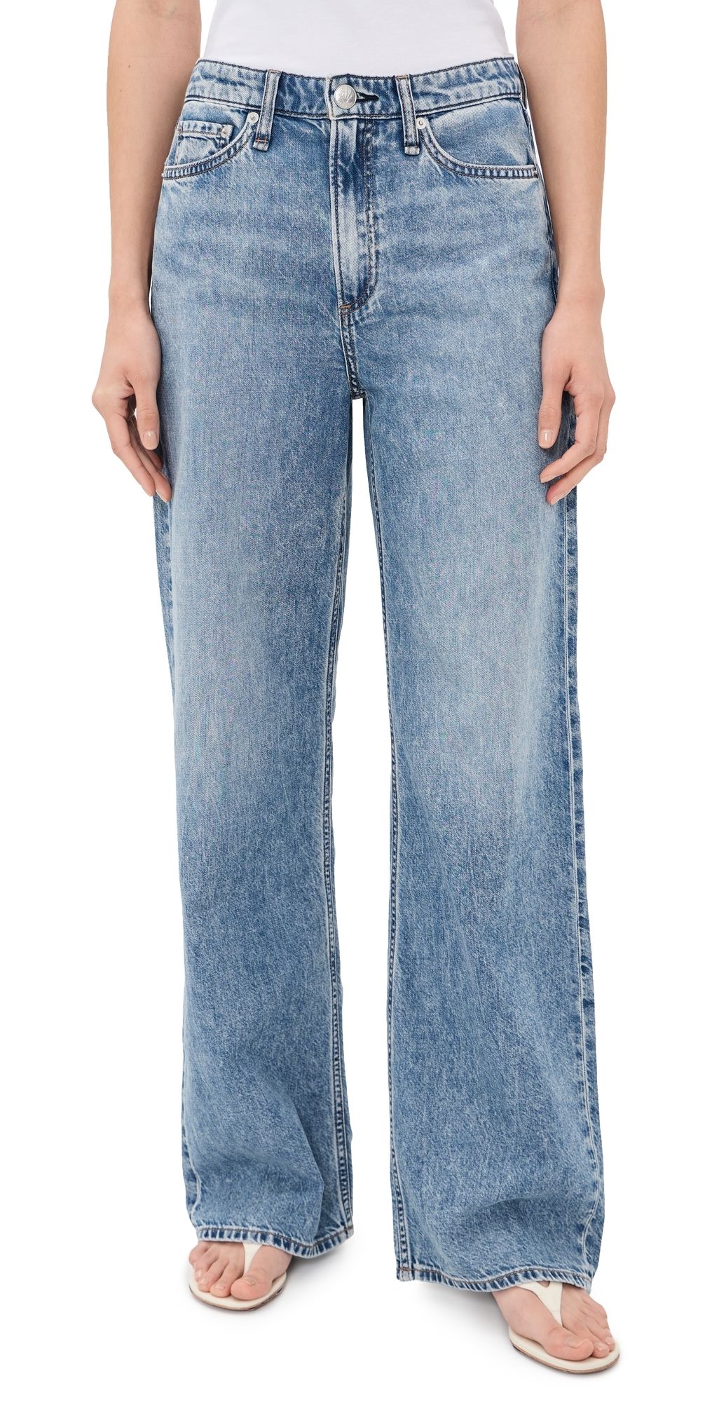 rag & bone Featherweight Logan Wide Jeans Lyon 34
