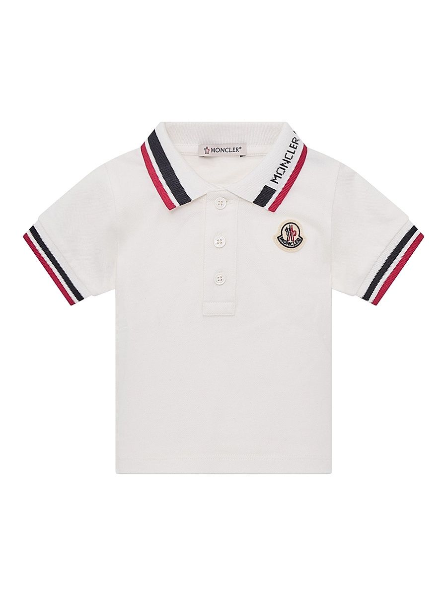 Baby Boy's & Little Boy's Polo Shirt in Cotton Piquet - White - Size 3