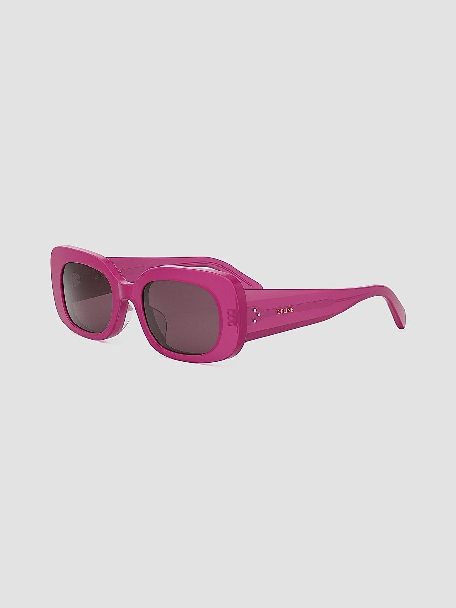 CELINE Women's Bold 3 Dots 51MM Rectangular Sunglasses - Fuschia Dark Pink