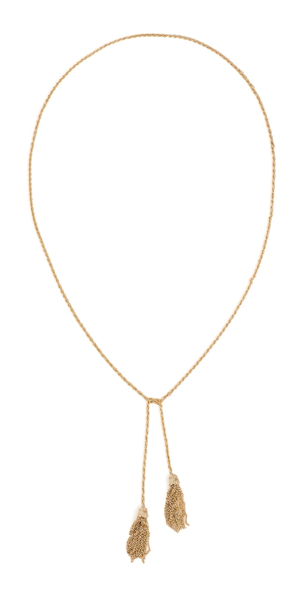SHASHI Le Pompon Necklace Gold One Size
