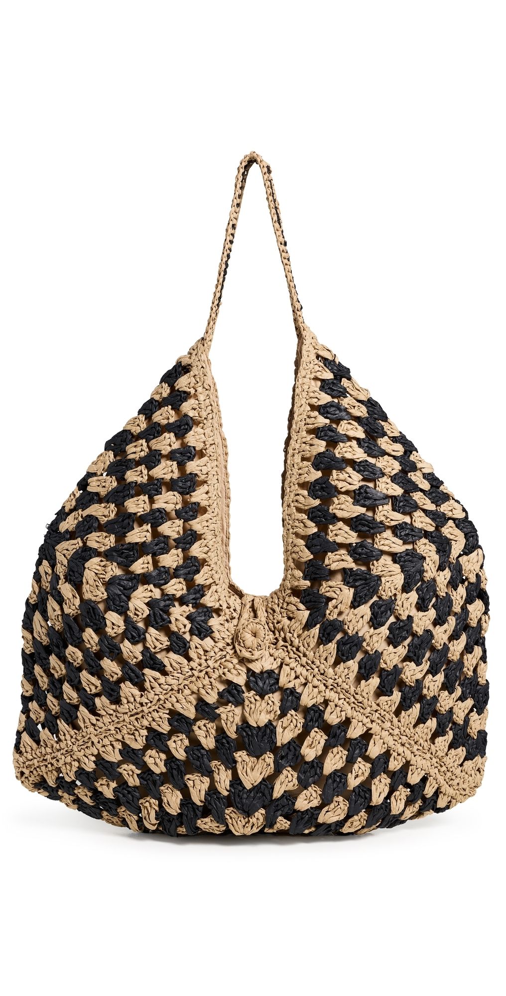 LSPACE Coastline Beach Bag Natural/Black One Size