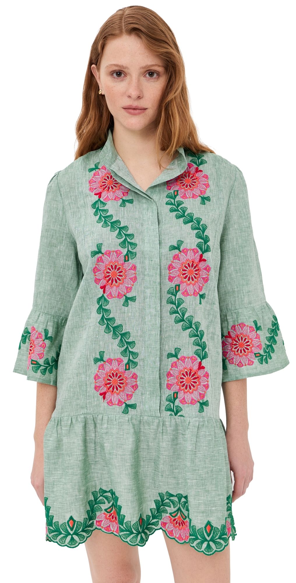 Temptation Positano Cumino Dress Fuchsia/Oliva XS