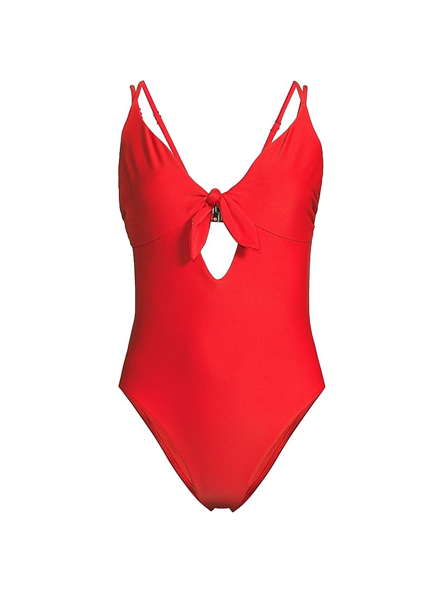 Women's Nichelle One-Piece Swimsuit - Flame - Size Large