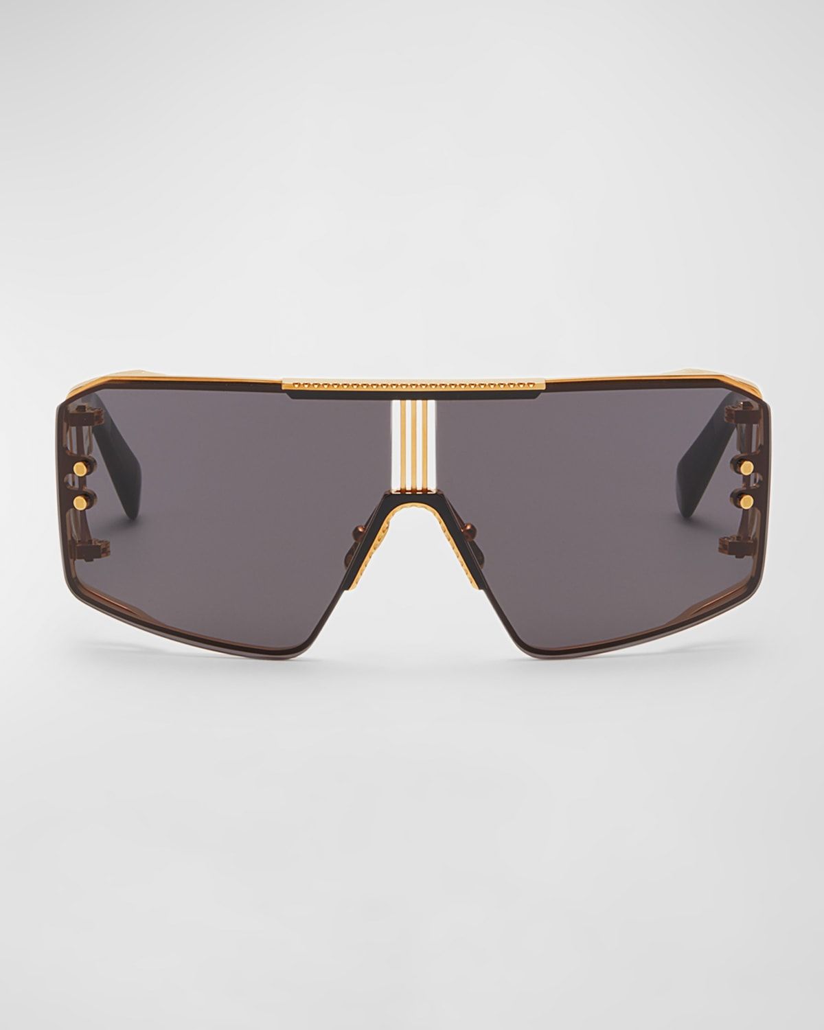 Le Masque Black Titanium & Acetate Shield Sunglasses