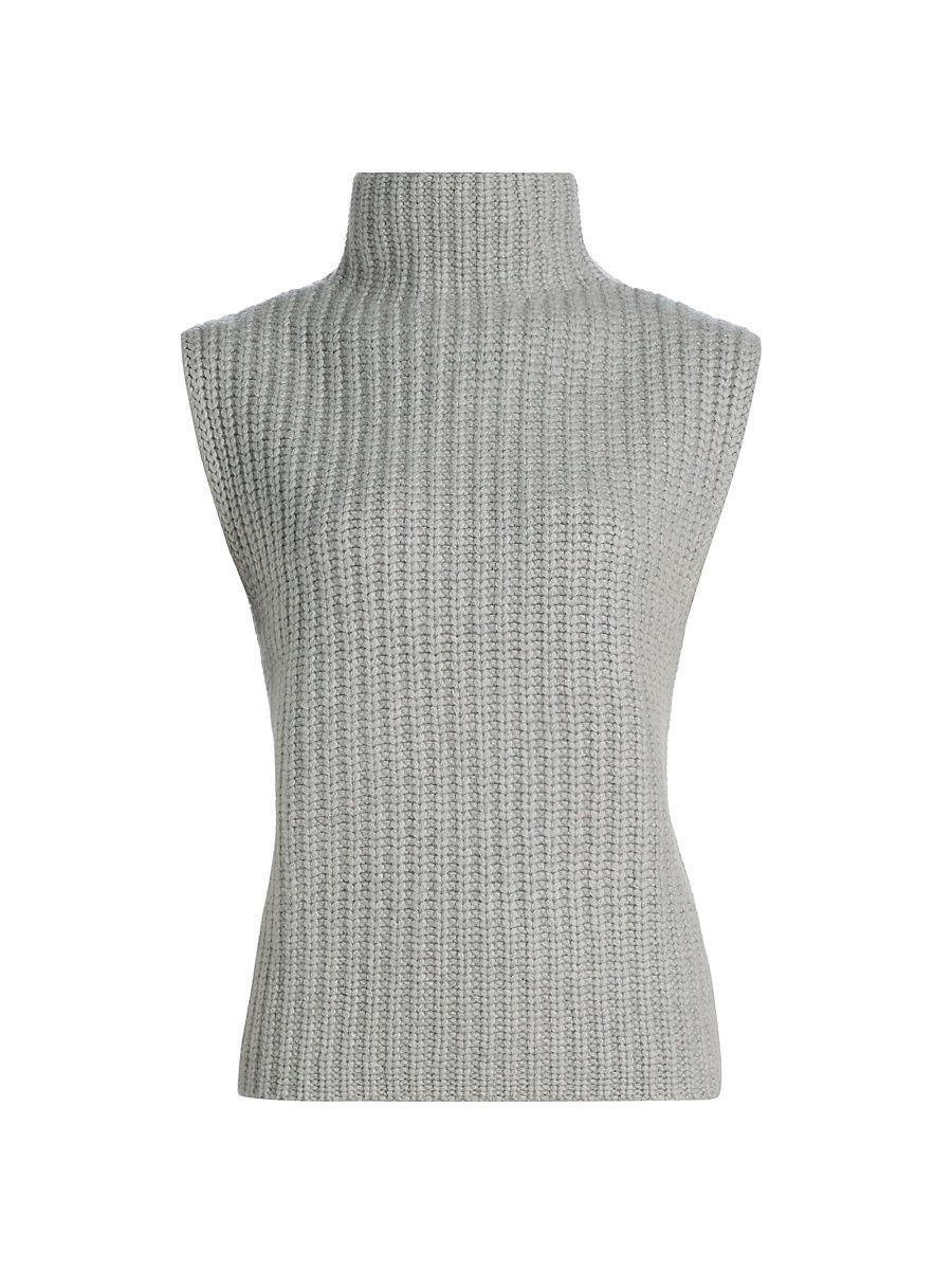 Women's Jocelyne Cashmere Vest - Dove Grey - Size Medium
